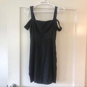 Black Polka Dot Reformation Mini Dress